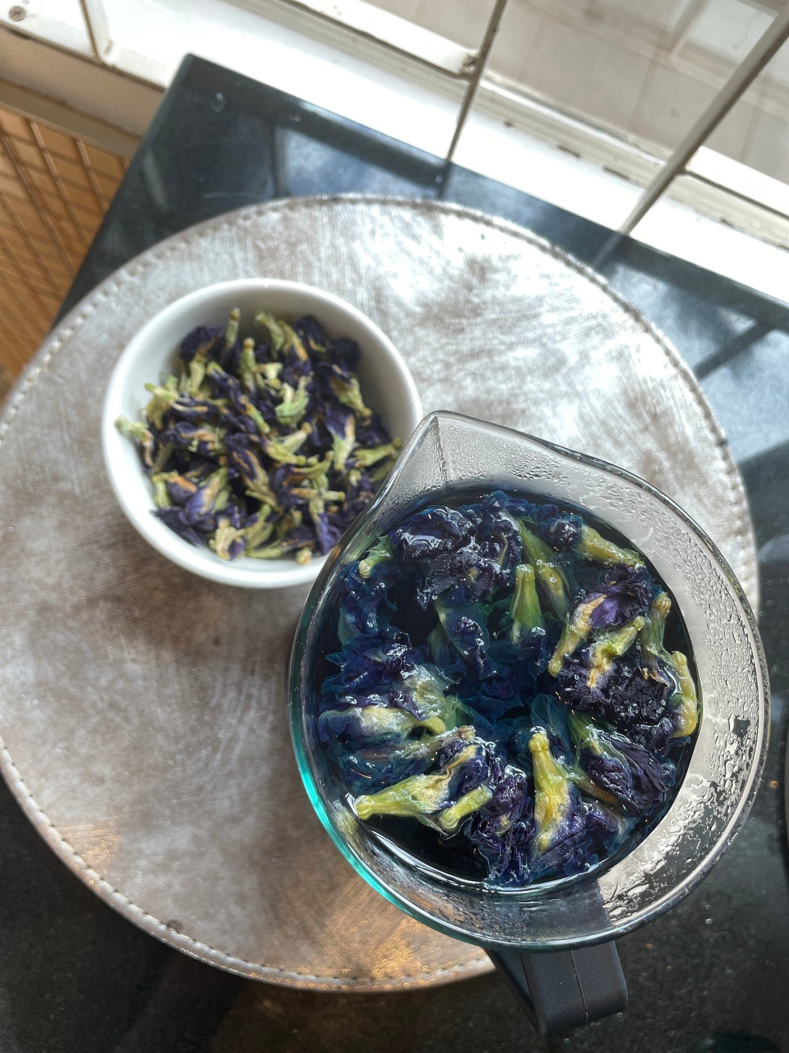 Butterfly Blue Flower Tea with Cloves | Ginger | Lemon | Apple Cider Vinegar