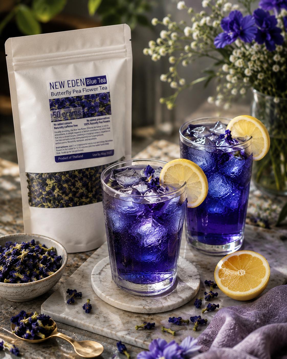 Butterfly Blue Pea Flower Tea | 50g | Colour Changing Tea | Iced Drinks | Cocktails | Rich in Antioxidants