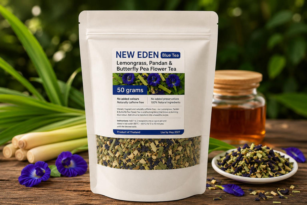 Lemongrass, Pandan & Butterfly Blue Pea Flower Tea | 50 g | Citrus Flavour
