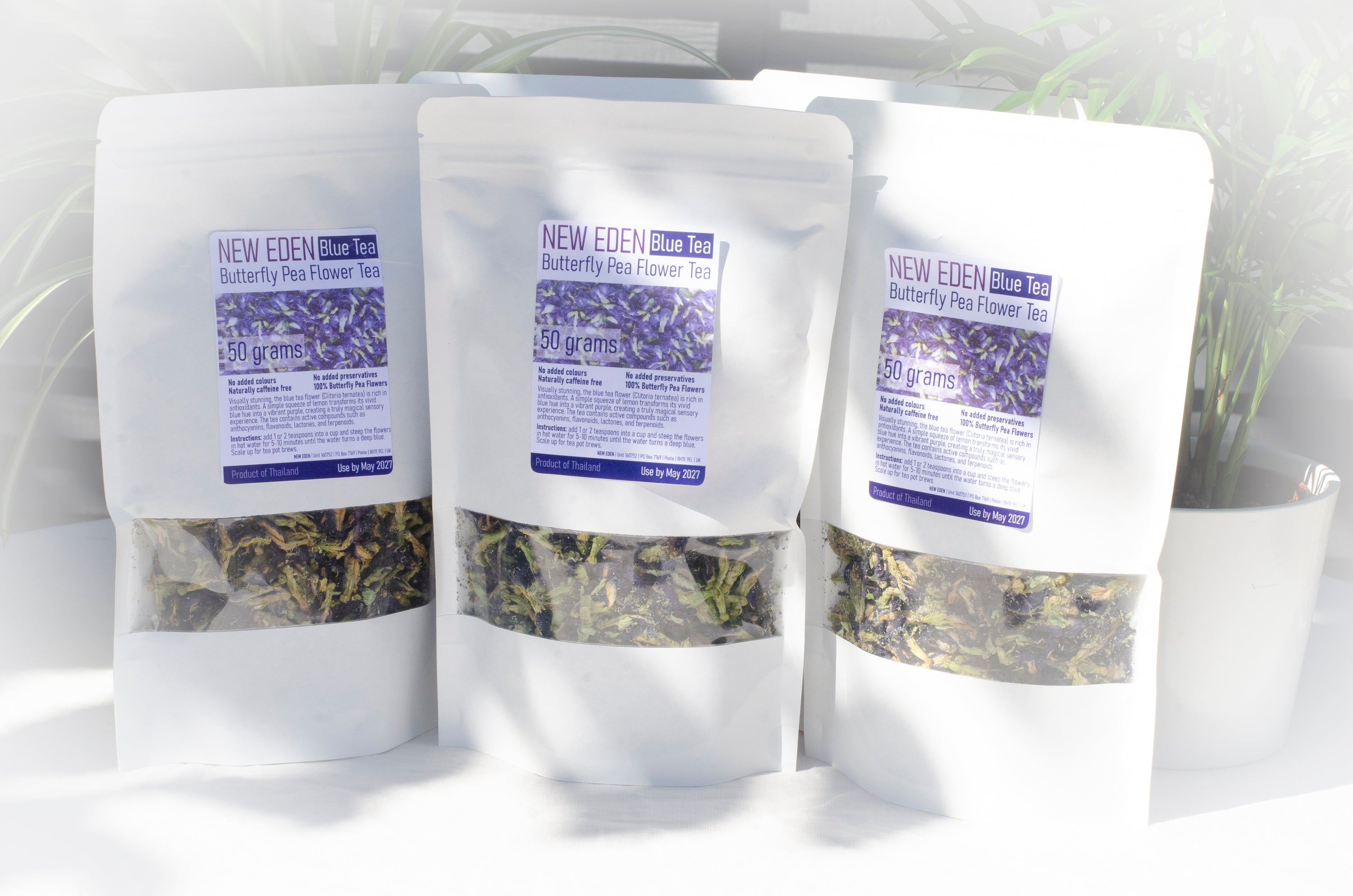 Butterfly Blue Pea Flower Tea | 50g | Colour Changing Tea | Iced Drinks | Cocktails | Rich in Antioxidants