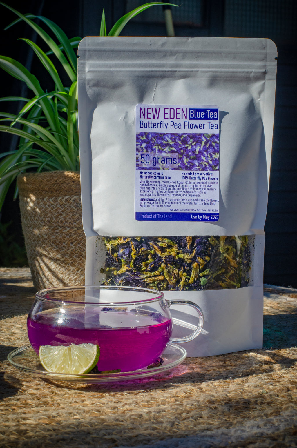 Butterfly Blue Pea Flower Tea | 50g | Colour Changing Tea | Iced Drinks | Cocktails | Rich in Antioxidants