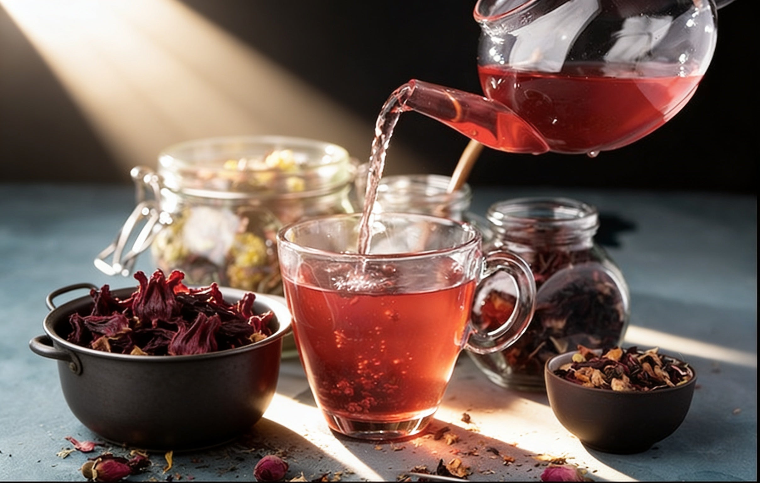 Hibiscus Flower Tea | 50g | Red Fruity Tea | Iced Drinks | Cocktails | Rich in Antioxidants
